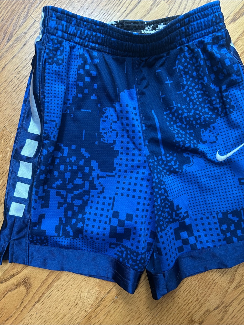 Nike Royal Blue Dri-FIT Printed Waistband Athletic Shorts
